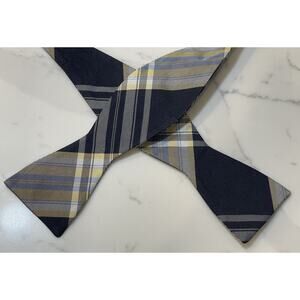 An Original Penguin 100% Silk Bow Tie Bowtie Plaid Label Loose